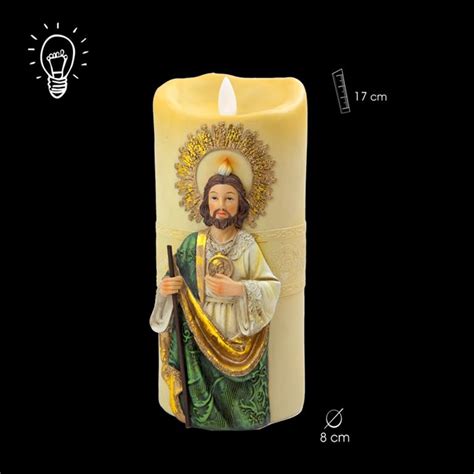 Vela De San Judas Tadeo Con Luz En Movimiento Tienda Online