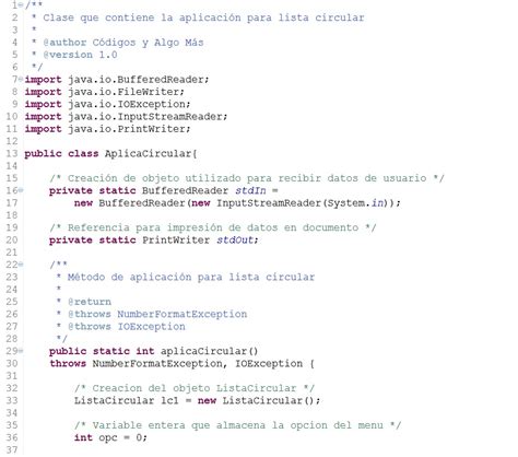 Codigos Y Algo Mas Listas Circulares En Java