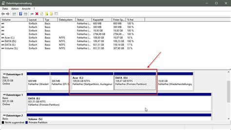 Anleitung Festplatten Partitionen Unter Windows Zusammenf Hren