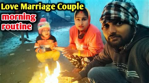 Love Marriage Couple Morning Routine 🌄 Daily Vlog Jyoti Raj Govind