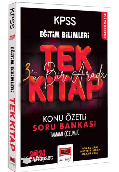 Kpss E Itim Bilimleri Anahtar Serisi T M Dersler Tek Kitap Konu