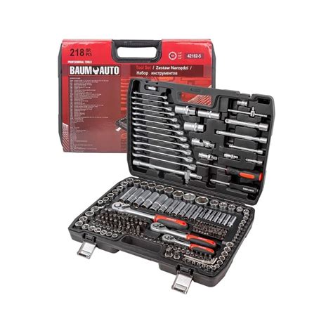 Набор инструментов BaumAuto 218 предметов BM-42182-5(52962) - выгодная ...