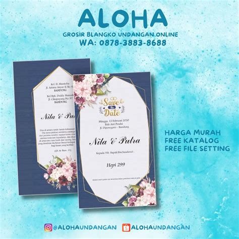 Blangko Undangan Nikah Hepi Cugenang Aloha Undangan