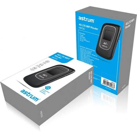 Astrum HS720 4G LTE Mifi Router With LCD Display Black Computers