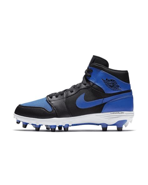 Nike Jordan 1 Td Mid Football Cleats In Black, in Blue for Men | Lyst