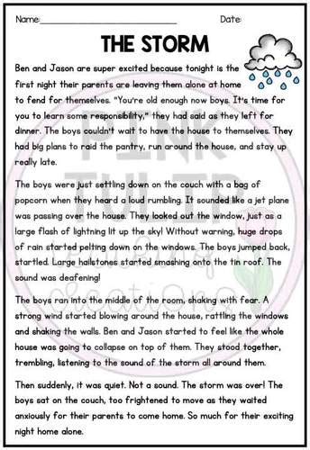 Narrative Text Examples - Ten Reading Samples with Comprehension