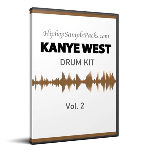 Kanye West DRUM KIT Vol 2 Hip Hop SAMPLE PACK TRAP Wav FL Studio