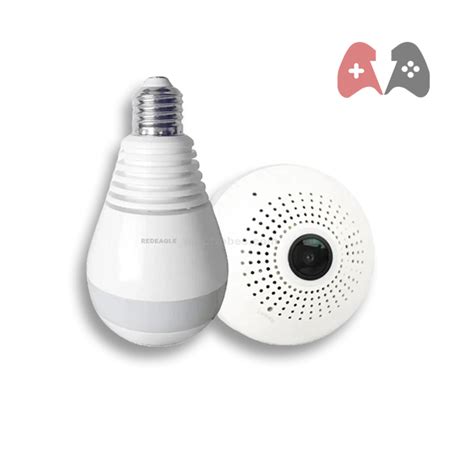Ip Wireless Panoramic Bulb Camera 1080p Hd 2mp Game Master