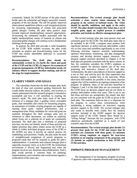 Appendix A Excerpts From Planning Climate And Global Change Research