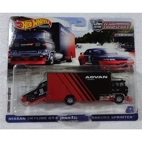 Hot Wheels Team Transport Nissan Skyline Gt R Sakura Sprinter Shopee Brasil