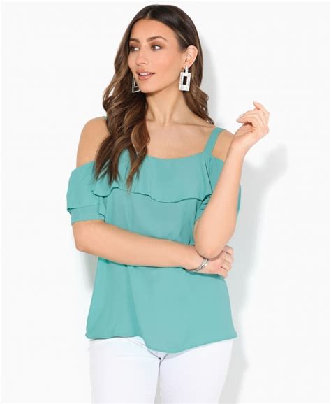 Dresses Frilled Off Shoulder Sleeve Top Krisp