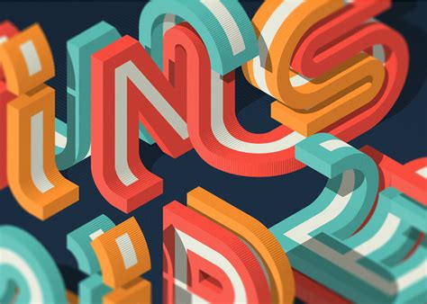 Typographic Series Based On Isometric Grids