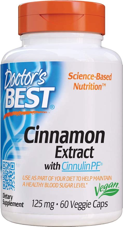 Amazon Doctor S Best Cinnamon Extract Cinnulin Pf Non GMO Vegan