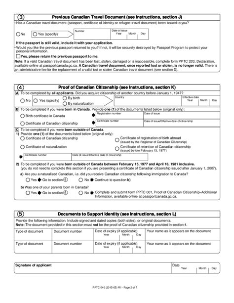 Adult Abroad General Passport Application Canada Free Download