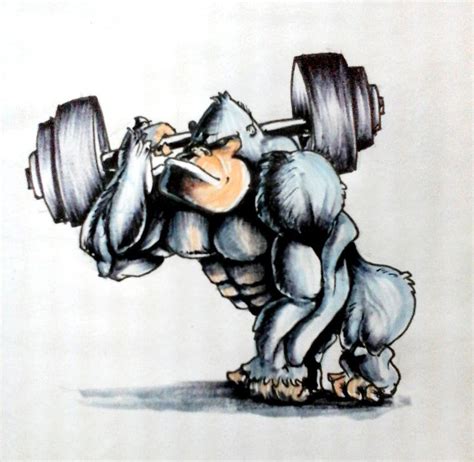 Funny Bodybuilding Cartoon