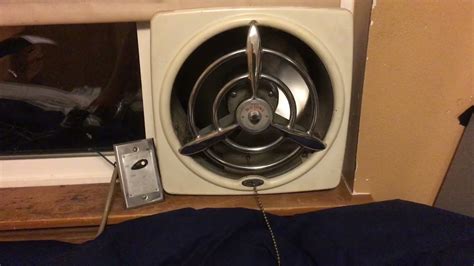 Antique Nutone Wall Exhaust Fan Youtube