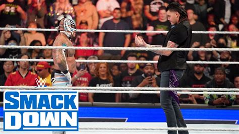 Dominik Mysterio Confronta A Rey Mysterio Smackdown 27 De Enero 2023