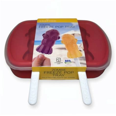 Crofton Polar Bear Shape Freeze Pop Tray Flexible Silicone Mold For