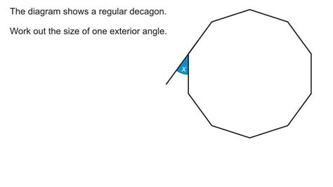 FREE The Diagram Shows A Regular Decagon Work Out The Size Of One