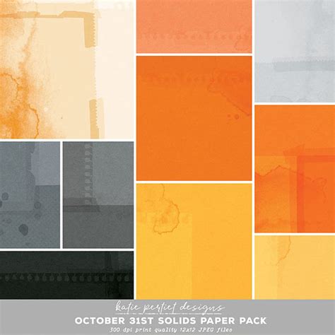 october st solids paper pack digital art