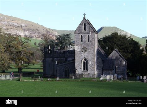 Church Of The Holy Cross At Ilam In The Peak District Stock Photo Alamy