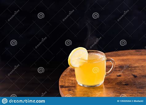 Warm Whiskey Hot Toddy Cocktail Stock Photo Image Of Stick Star