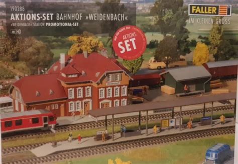 Faller H Bausatz Aktions Set Bahnhof Weidenbach Neu Verschwei T