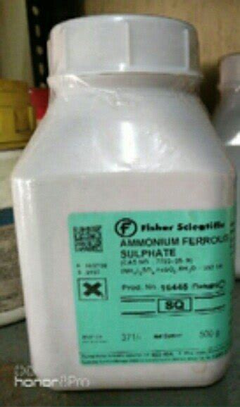 Ammonium Ferrous Sulphate 500 Gm Grade Standard Reagent Grade At Rs 145 Kg In Budaun