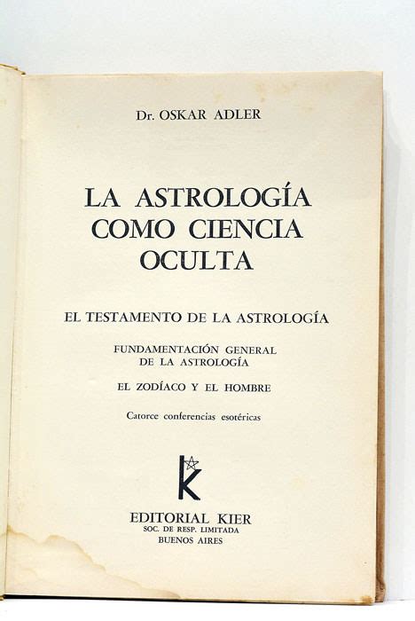 La astrología como ciencia oculta El testamento de la strología