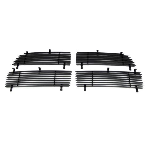 Ram 2500/3500 Grille 13-18 Dodge Ram 2500/3500 Aluminum Black 4 Piece ...