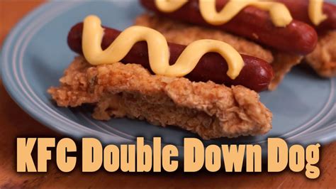 Homemade Kfc Double Down Dog Taste Test Review Dudes N Space Youtube