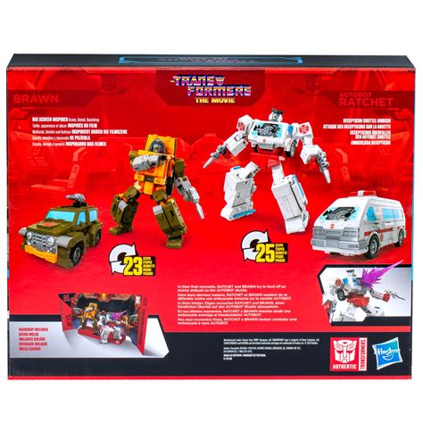Transformers Toys Studio Series Deluxe The Transformers: The Movie 86-27 Brawn & 86-28 Autobot