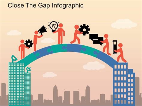 Close The Gap Infographic Powerpoint Templates Backgrounds Template