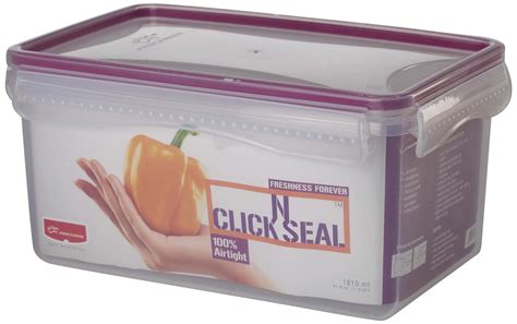 Buy Princeware Plastic Click N Seal Rectangular Container Liters