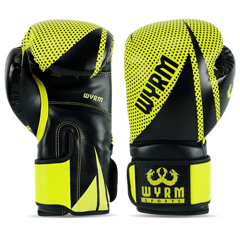 Krusher Yellow/Black Leather Boxing Gloves – Wyrm Sports