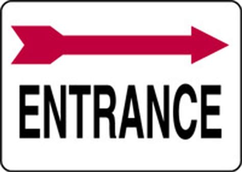 Arrow Entrance Signage Ubicaciondepersonascdmxgobmx