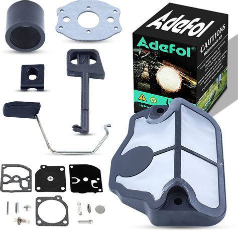 Amazon Adefol Air Filter With Carburetor Rebuild Kit Diaphragm