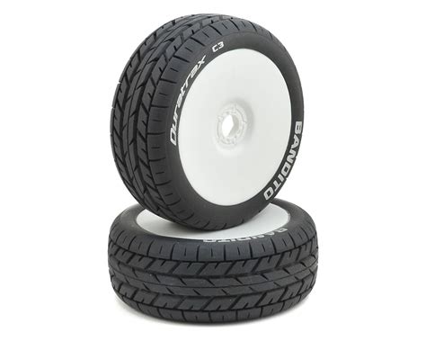 DuraTrax Bandito 1 8 Buggy Tire C3 Mounted White 2 DTXC3639 AMain