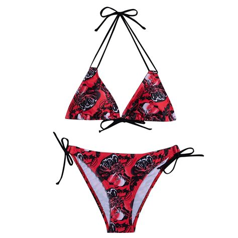 BUIgtTklOP Women S Sexy Bikini Sets Ring Triangle Tie Bathing Suits Piece Swimsuits Walmart