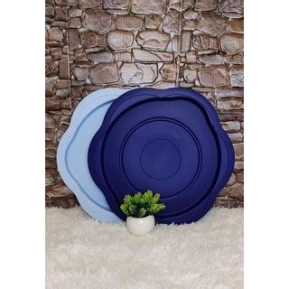 TUPPERWARE Royale Blue Spinning Tray Dulang Berputar Shopee Malaysia