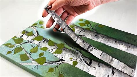 PHOTOREALISTIC Birch Trees Acrylic Pouring YOU Can Try! | AB Creative ...