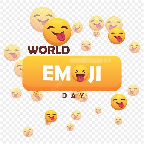 World Emoji Day Vector Png Images World Emoji Day Vector Template