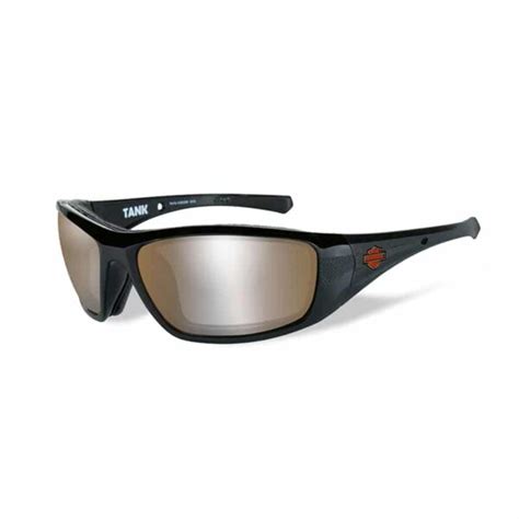 Men's Wiley X Tank Sunglasses / Silver Flash Copper Lenses / Black ...