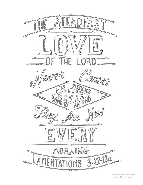 Lamentations 3:22-23 - Bible Verse Design — Scripture Type