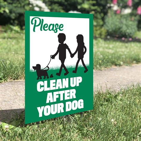 Printable Clean Up After Your Dog Sign
