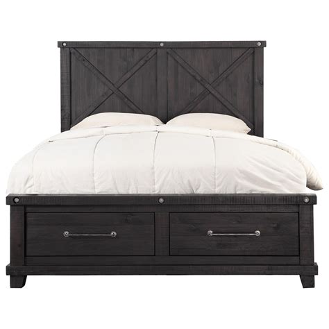 Modus International Yosemite Queen Solid Wood Storage Bed In Cafe A1