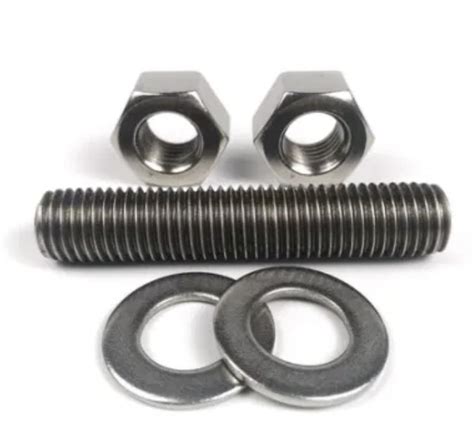 Unc Unf Astm A B M Stud Bolt With Hm Nut Flange Fastener B And