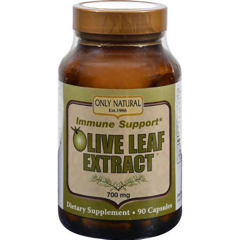 Only Natural Olive Leaf Extract 700 Mg 90 Capsules Olive Leaf