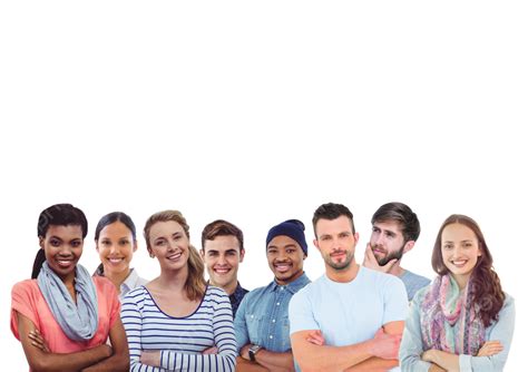 Smiling Group Of People Clipart