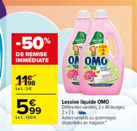 Promo Lessive Liquide Omo Chez Carrefour Market Icatalogue Fr